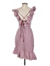 WAYF Checkered-gingham Pink Cocktail Dress Size S - photo 2