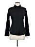 Boston Proper Black Long Sleeve Button-Down Shirt Size 6 - photo 1