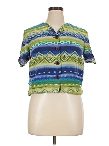 Maggy London Short Sleeve Silk Top (view 1)