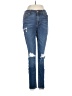 7 For All Mankind Hearts Blue Jeans Size 27 waist - photo 1