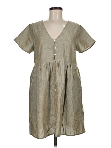 Madewell Linen-Blend Alexandra Button-Front Mini Dress (view 1)