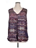 Daniel Rainn 100% Rayon Blue Sleeveless Blouse Size 1X - photo 1