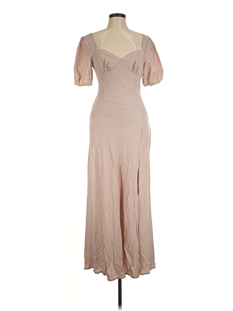 Pre-owned Showpo Casual Dress In Tan