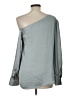Theory Gray Long Sleeve Blouse Size M - photo 2