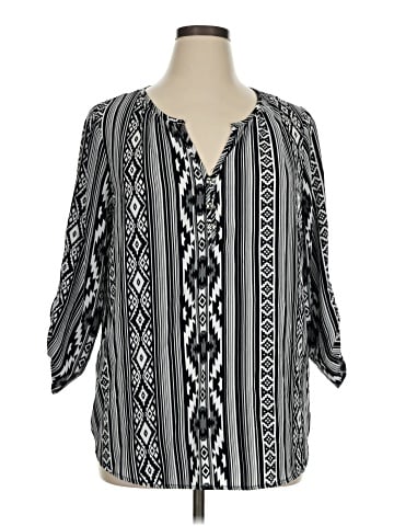 Espresso 3/4 Sleeve Blouse (view 1)