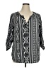 Espresso 100% Polyester Gray 3/4 Sleeve Blouse Size XL - photo 1