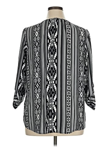 Espresso 3/4 Sleeve Blouse (view 2)