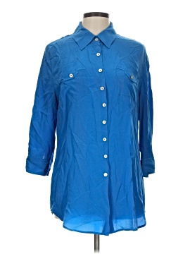 Soft Surroundings 3/4 Sleeve Button Down Shirt