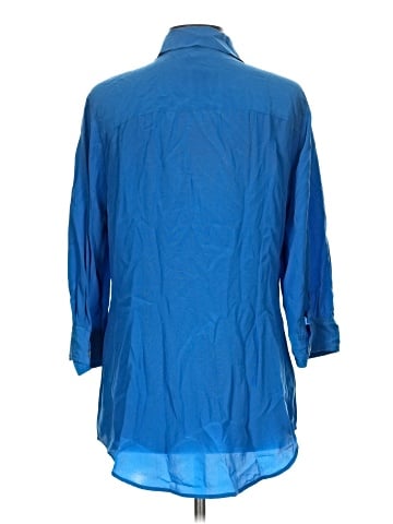 Soft Surroundings 3/4 Sleeve Button-Down Shirt (view 2)
