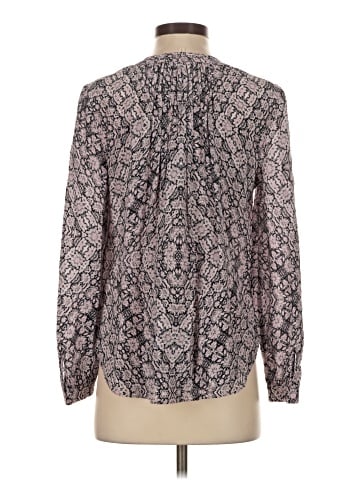 Rebecca Taylor Long Sleeve Silk Top (view 2)