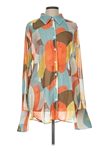 PrettyLittleThing Long Sleeve Blouse (view 1)