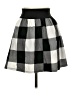 Body Central Checkered-gingham Black Casual Skirt Size L - photo 2
