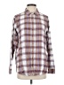 Jachs Girlfriend Plaid Brown Long Sleeve Button-Down Shirt Size S - photo 1