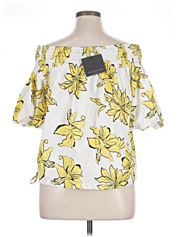 Marc New York Andrew Marc Short Sleeve Blouse (view 2)