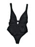 ASOS 100% Polyamide Solid Black One Piece Swimsuit Size 32DDD - photo 1