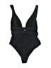 ASOS 100% Polyamide Solid Black One Piece Swimsuit Size 32DDD - photo 2