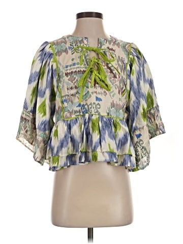 Umgee Short Sleeve Blouse (view 1)