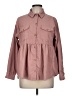 Thrill Brown Long Sleeve Button-Down Shirt Size M - photo 1