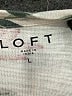 Ann Taylor LOFT 100% Cotton Floral Ivory Pullover Sweater Size L - photo 7