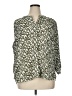 Jachs Girlfriend 100% Polyester Animal Print Green 3/4 Sleeve Blouse Size XL - photo 1