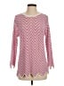 Mystree Chevron-herringbone Pink Pullover Sweater Size S - photo 1