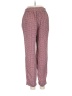 J.Crew 100% Polyester Print Burgundy Casual Pants Size 6 - photo 2
