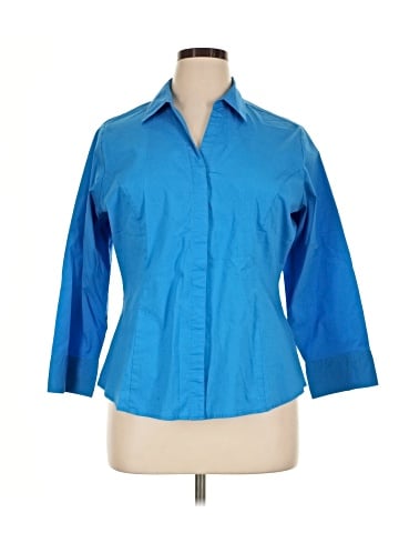Riders by Lee 3/4 Sleeve Button-Down Shirt (view 1)