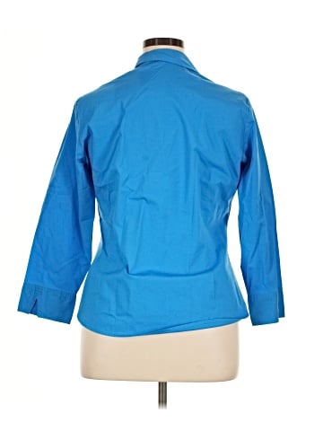 Riders by Lee 3/4 Sleeve Button-Down Shirt (view 2)