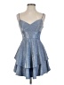 B. Darlin 100% Polyester Metallic Blue Cocktail Dress Size 1 - 2 - photo 1