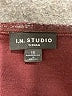 I.N. Studio Metallic Burgundy Blazer Size 1X - photo 6