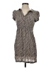 Zara Basic 100% Viscose Print Brown Ivory Casual Dress Size S - photo 1