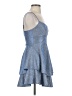 B. Darlin 100% Polyester Metallic Blue Cocktail Dress Size 1 - 2 - photo 4