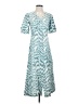 Fabindia Chevron-herringbone Teal Casual Dress Size XS - photo 1
