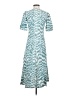 Fabindia Chevron-herringbone Teal Casual Dress Size XS - photo 2
