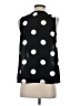 Who What Wear 100% Polyester Polka Dots Black Sleeveless Blouse Size XS - photo 2