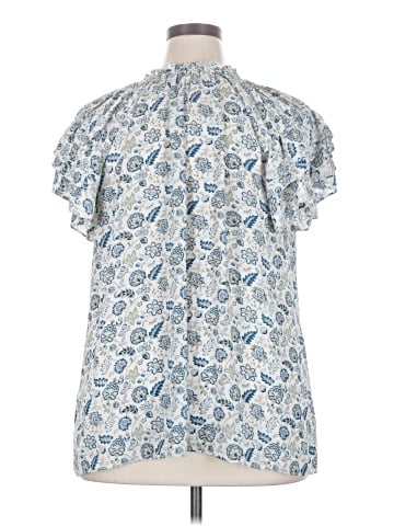 Rose + Olive Short Sleeve Blouse (view 2)