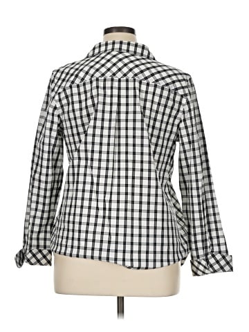 Talbots 3/4 Sleeve Button-Down Shirt (view 2)