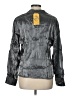 Jessica Metallic Gray Long Sleeve Blouse Size L - photo 2
