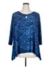 Ruby Rd. Blue 3/4 Sleeve T-Shirt Size 2X - photo 1