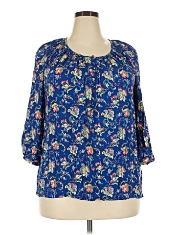 Ava Christine 3/4 Sleeve Blouse (view 1)
