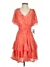 Taylor Paisley Orange Cocktail Dress Size 2 - photo 1