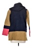 Field Flower 100% Wool Color Block Blue Wool Coat Size S - photo 2