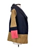 Field Flower 100% Wool Color Block Blue Wool Coat Size S - photo 4