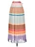 Zimmermann 100% Polyester Color Block Tan Casual Skirt Size 4 (0) - photo 2
