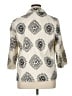 Coldwater Creek Print Ivory Blazer Size 16 - photo 2