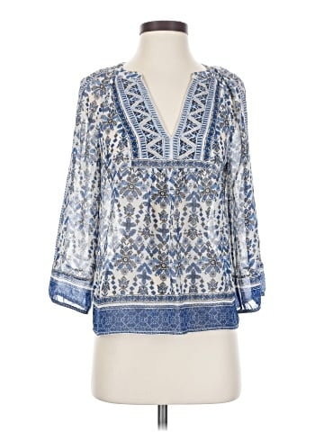 Joie 3/4 Sleeve Silk Top (view 1)