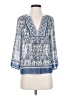 Joie 100% Silk Blue 3/4 Sleeve Silk Top Size XXS - photo 1