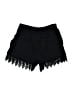 Lascana 100% Viscose Solid Black Shorts Size 4 - photo 2