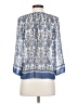 Joie 100% Silk Blue 3/4 Sleeve Silk Top Size XXS - photo 2
