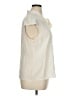 St. John Solid Ivory Short Sleeve Blouse Size 16 - photo 4